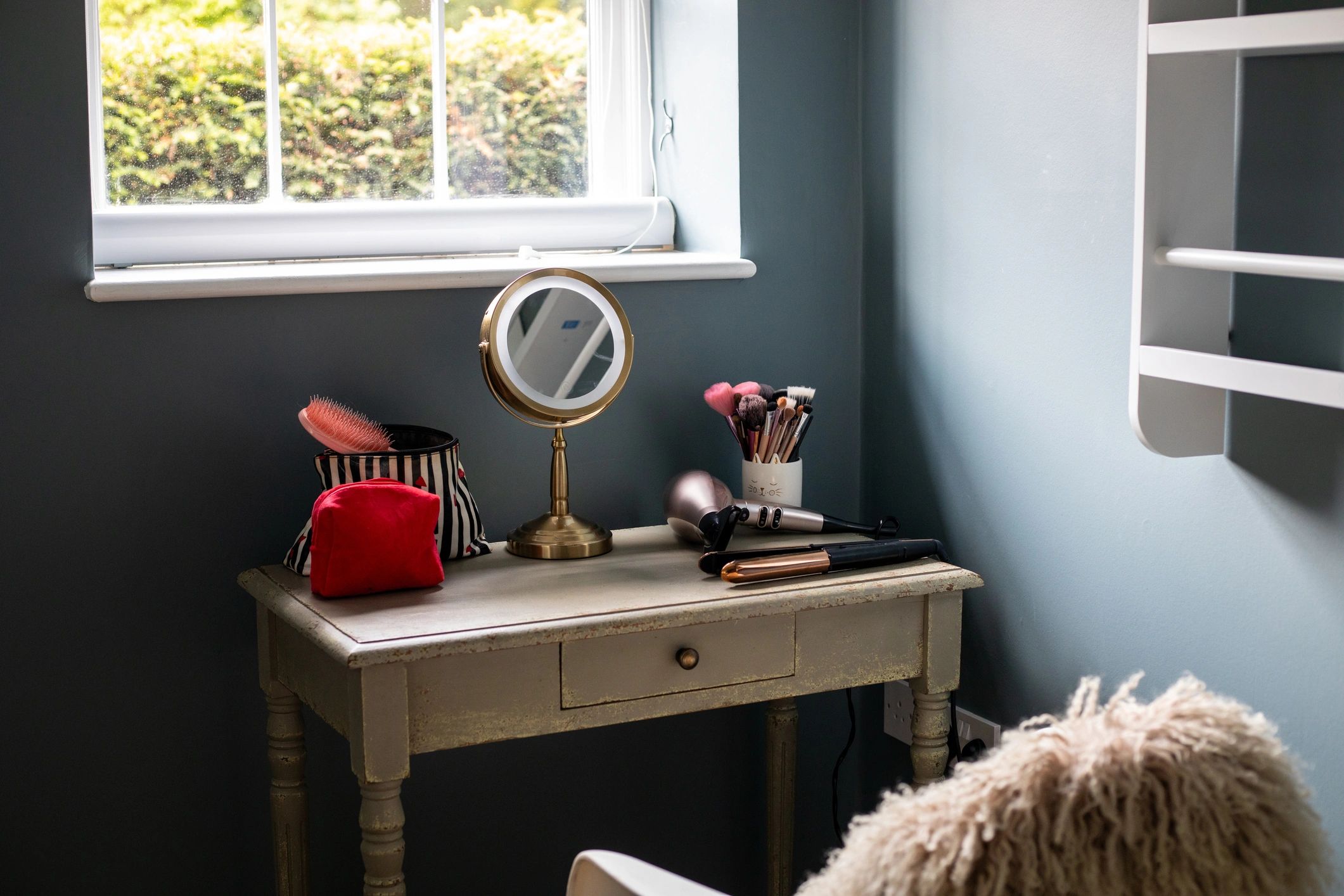 Personal dressing table styled for an everyday fragrance ritual