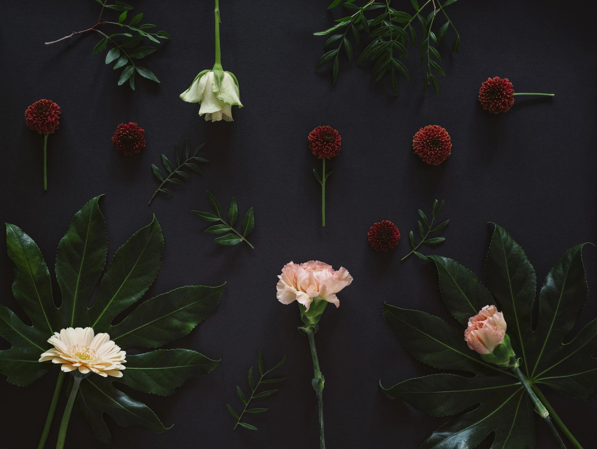 Colorful floral arrangement for an uplifting fragrance mood